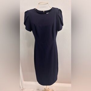 Calvin Klein Elegant Navy Blue Dress in size 6